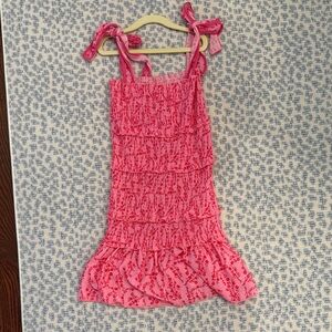 SHEIN Pink Ruffle Kids Dress